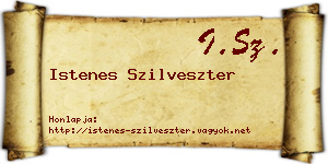 Istenes Szilveszter névjegykártya
